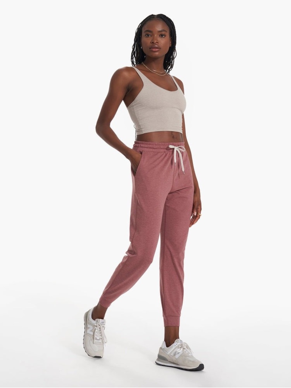 Vuori Performance Jogger Long VW303-L Women’s Medium Heathered Marsala EUC